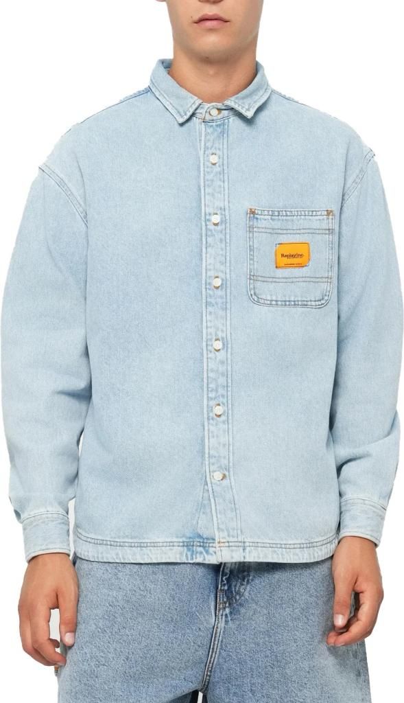 REPLAY DENIM SHIRT Blau