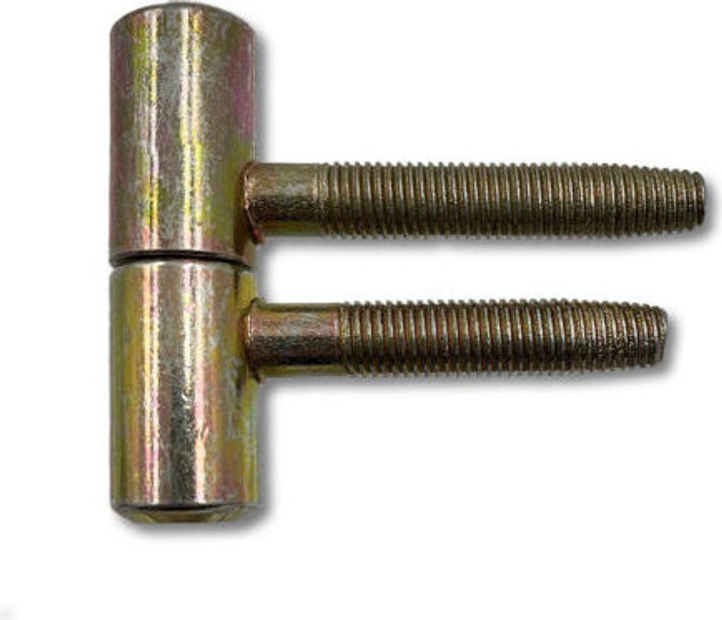 10x Türscharniere 16 mm für Holztüren – Stahl verzinkt – Möbelscharniere / Türbänder für Innentüren