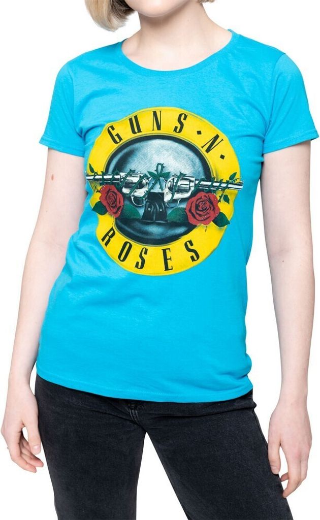Guns N Roses - T-Shirt für Damen RO3004 (L) (Hellblau)