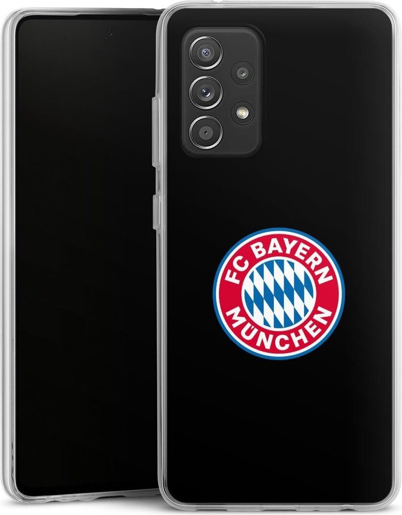 DeinDesign Handyhülle für Samsung Galaxy A52 Silikon Hülle Case Smartphone Schutzhülle FC Bayern München Logo Offizielles Lizenzprodukt
