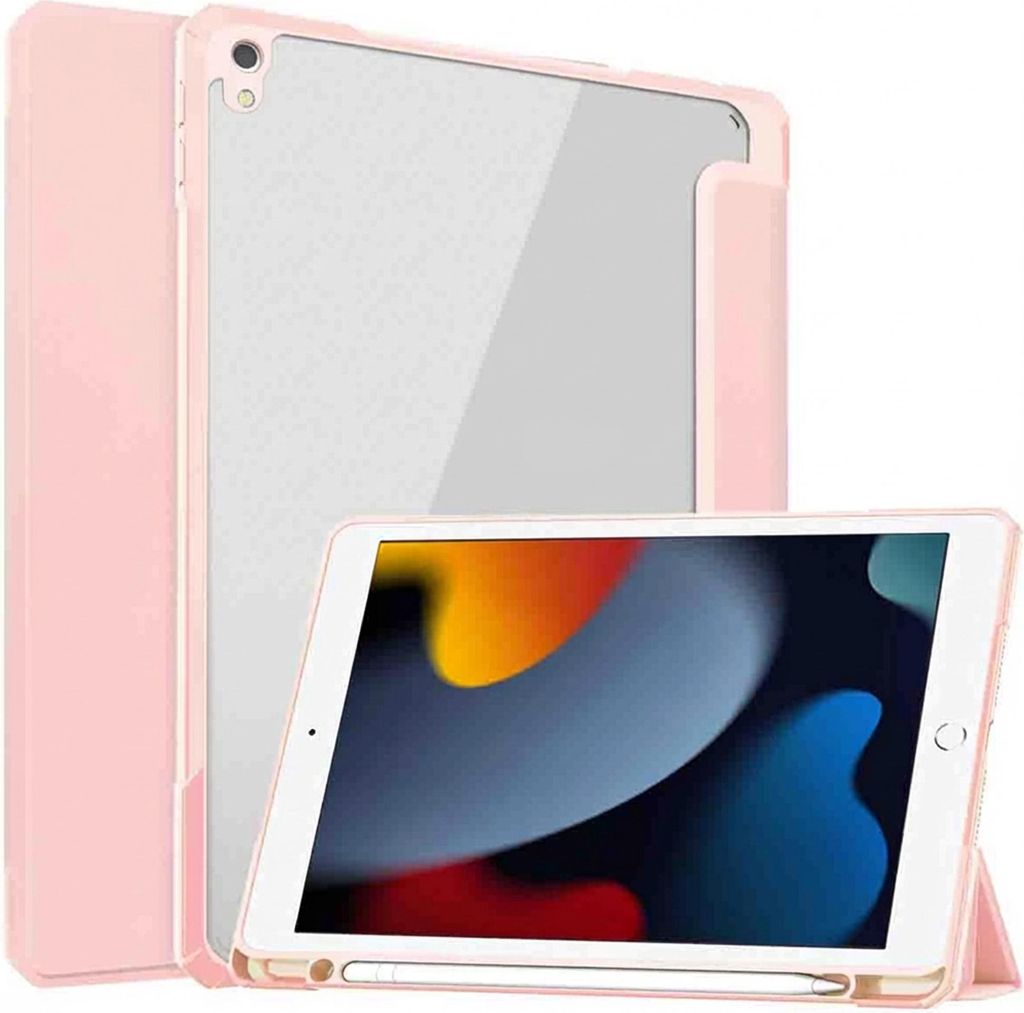 imoshion Trifold Hardcase Klapphülle iPad 9 (2021) 10.2 Zoll / iPad 8 (2020) 10.2 Zoll / iPad 7 (2019) 10.2 Zoll - Rosa