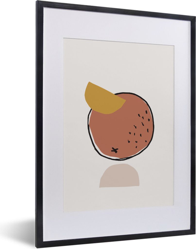 MuchoWow® Gerahmtes Poster Sommer - Kokosnuss - Braun 30x40 Produktbild 