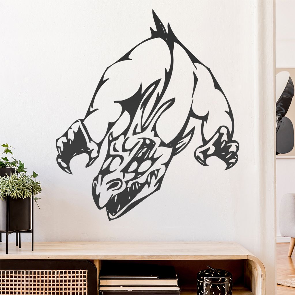 Drachen Klaue Wandtattoo in 6 Größen - Wandaufkleber Wall Sticker - Dekoration, Küche, Wohnzimmer, Schlafzimmer, Badezimmer