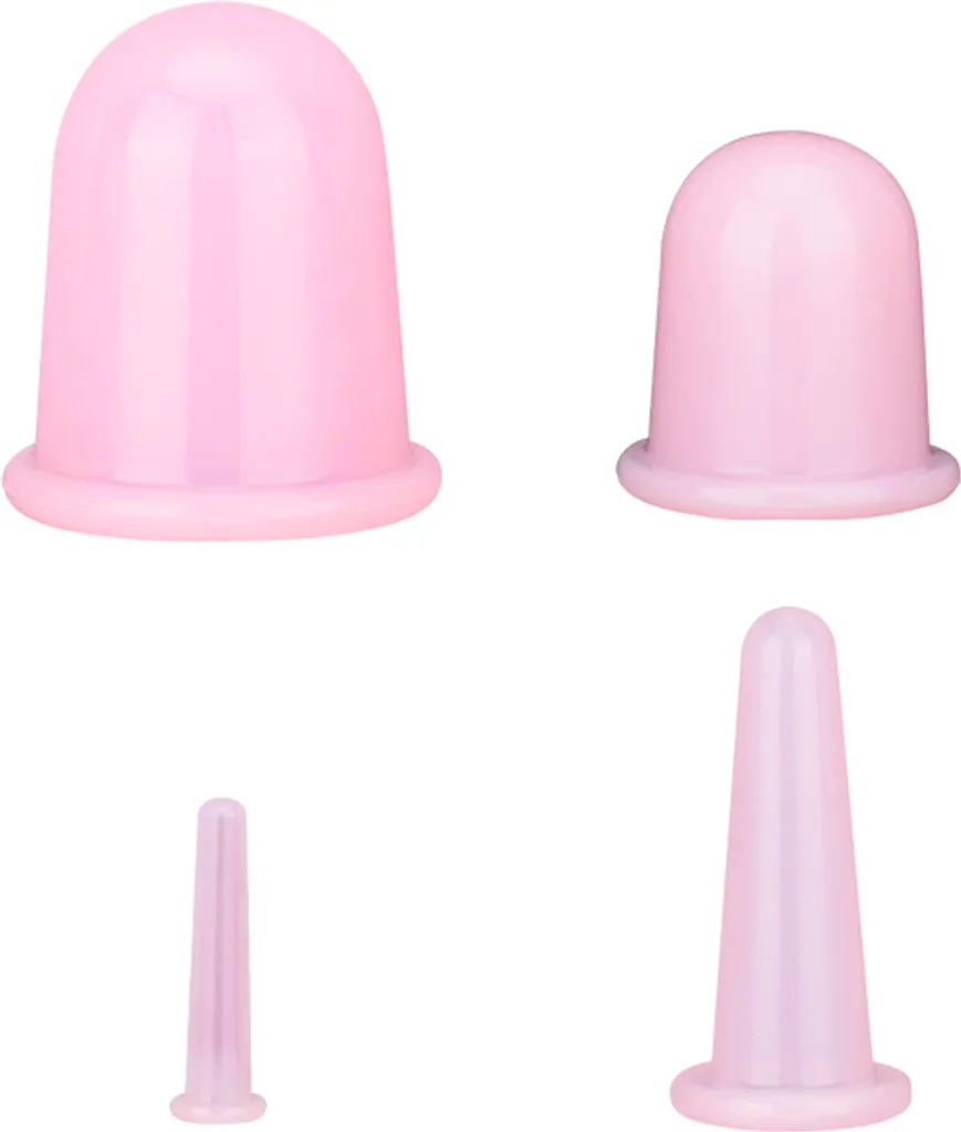 5 Stück Silikon Schröpfbecher – Für Augen- Und Gesichtsmassage, Bruchfest