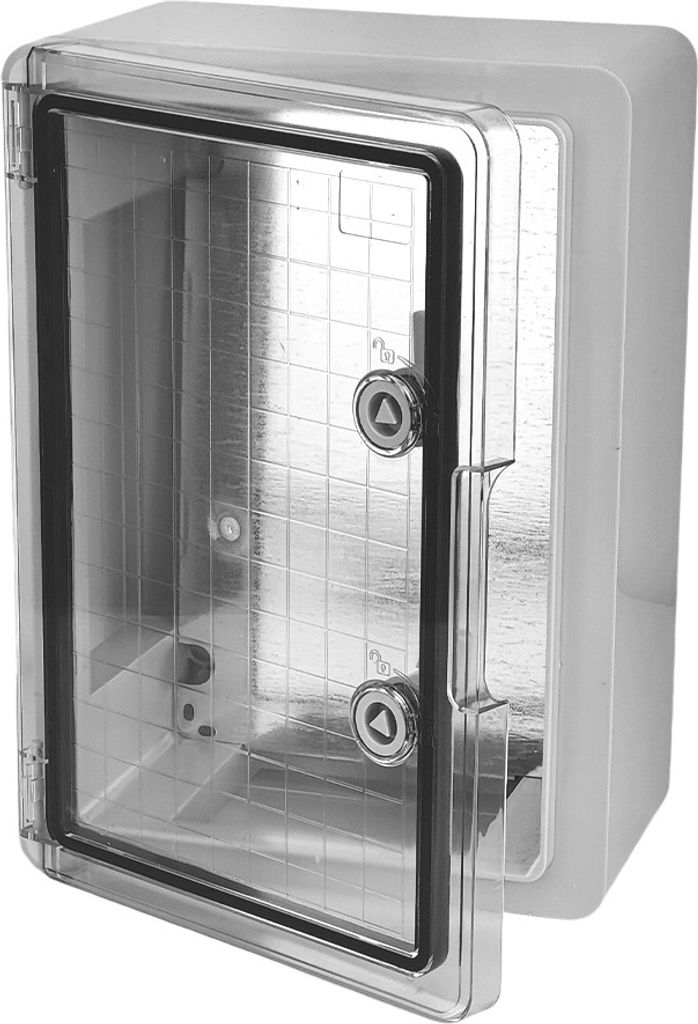 Leergehäuse mit transparenter Tür 300x400x170mm Schaltschrank Aufputz Verteilerschrank IP65 IK10 TP Electric