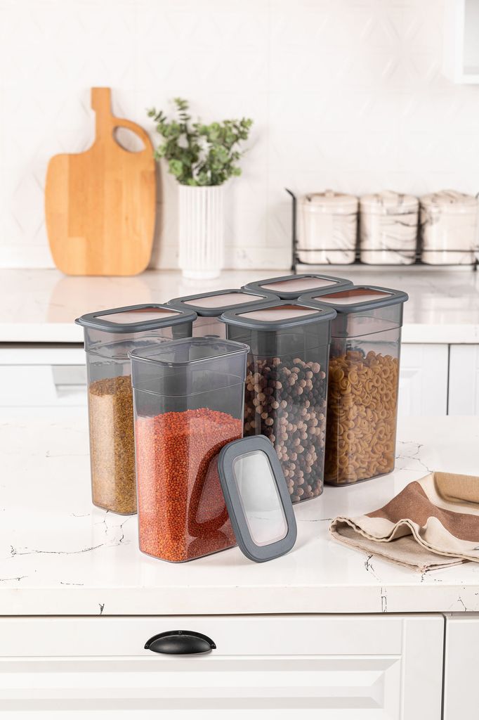 Hermia Concept, Alesta- FRM1165, Anthrazit, Vorratsdosen, 100% Plastik