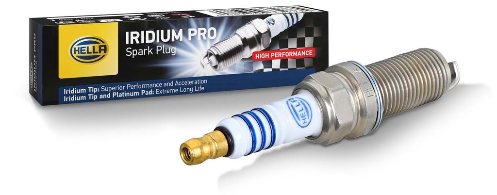 HELLA Zündkerze IMJ8RC-8P, Iridium Pro, Gewindelänge 26,5 Produktbild 