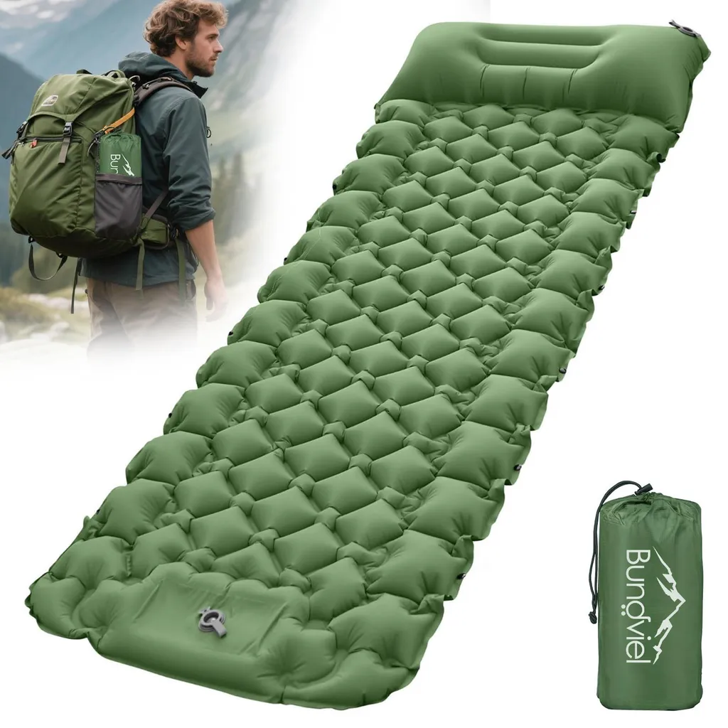 Matelas gonflable de camping isolant pour trek et randonnée longue durée