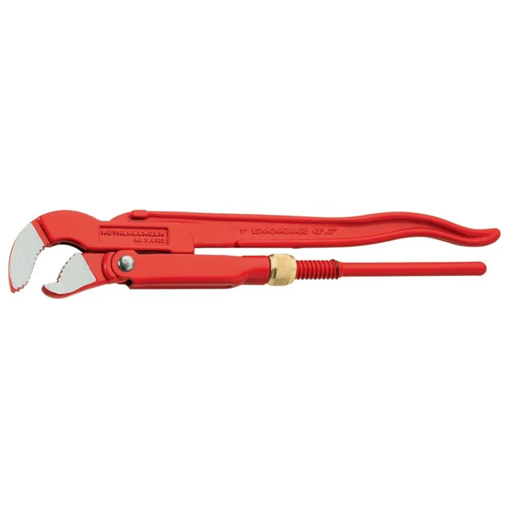 Chiave per tubi angolari Super S Lunghezza totale 645 mm Larghezza di serraggio 89 mm per tubi da 3 pollici ROTHENBERGER