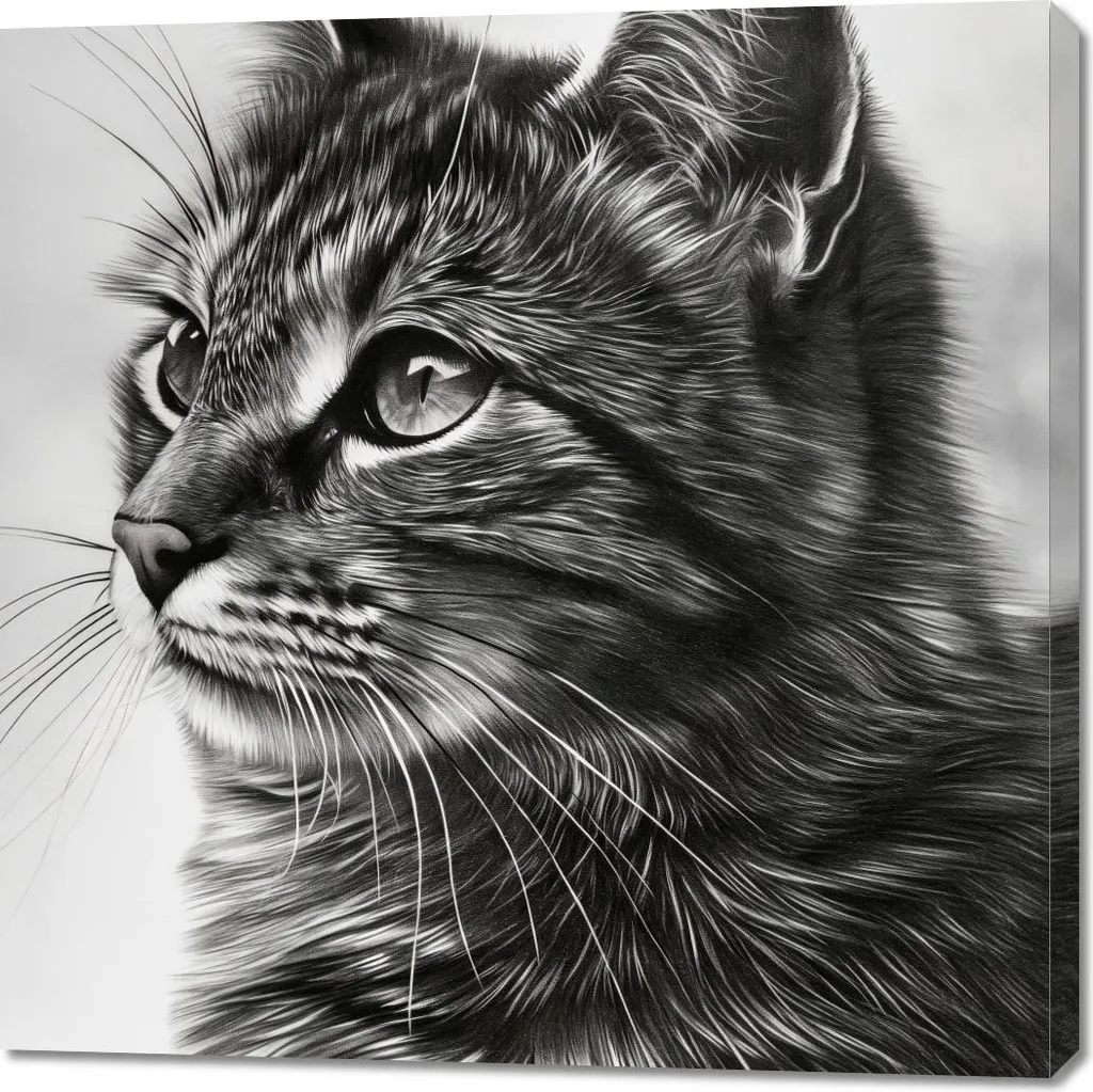 Quadro Sguardo Felino 100x100 cm - L'Anima della Natura in Casa