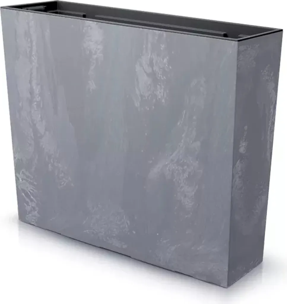 Pot de fleurs pour terrasse et balcon 60 cm - Aménagement jardin gris