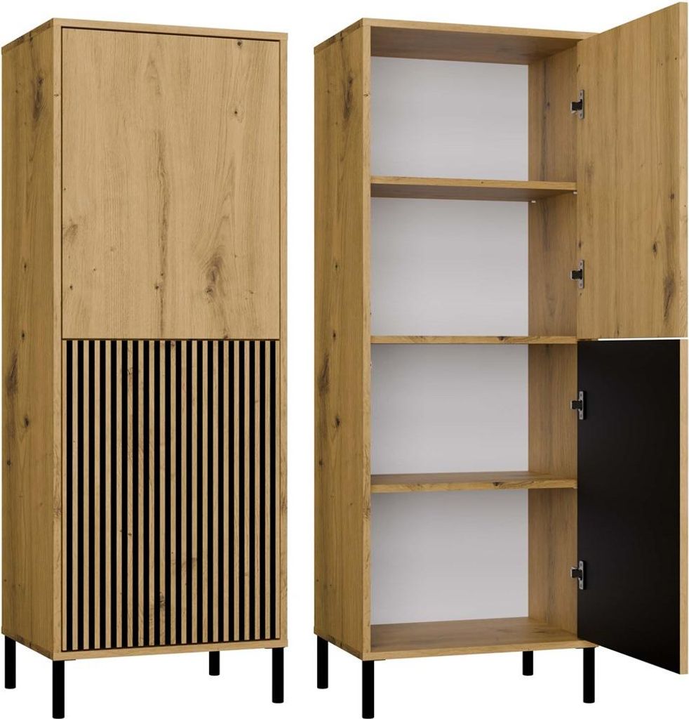 Mobiletto a due ante 54 cm ELBA - rovere artigianale Immagine del prodotto 