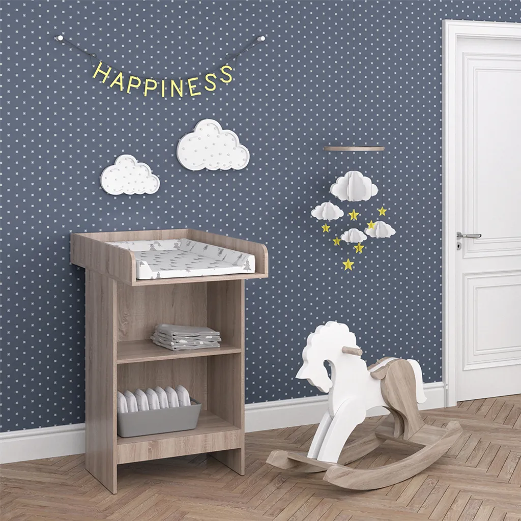 Commode à langer bébé Vicco Leo Sonoma compacte pour petit espace - 4
