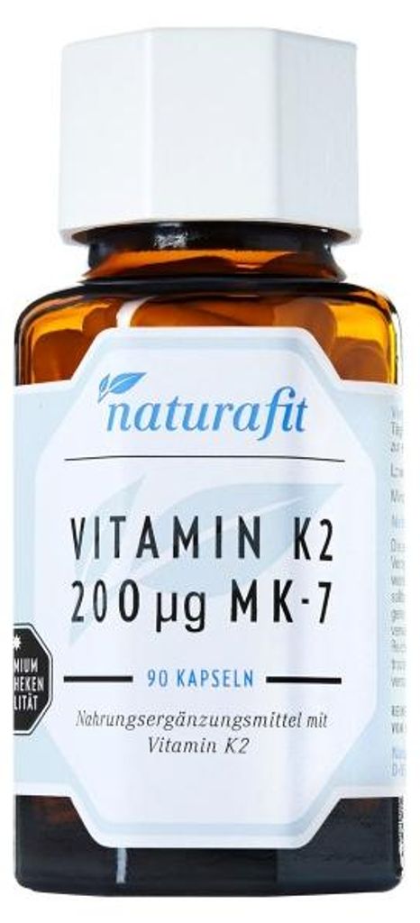 naturafit Vitamin K2 200 µg Mk-7 Kapseln, 90 St. Kapseln Produktbild 
