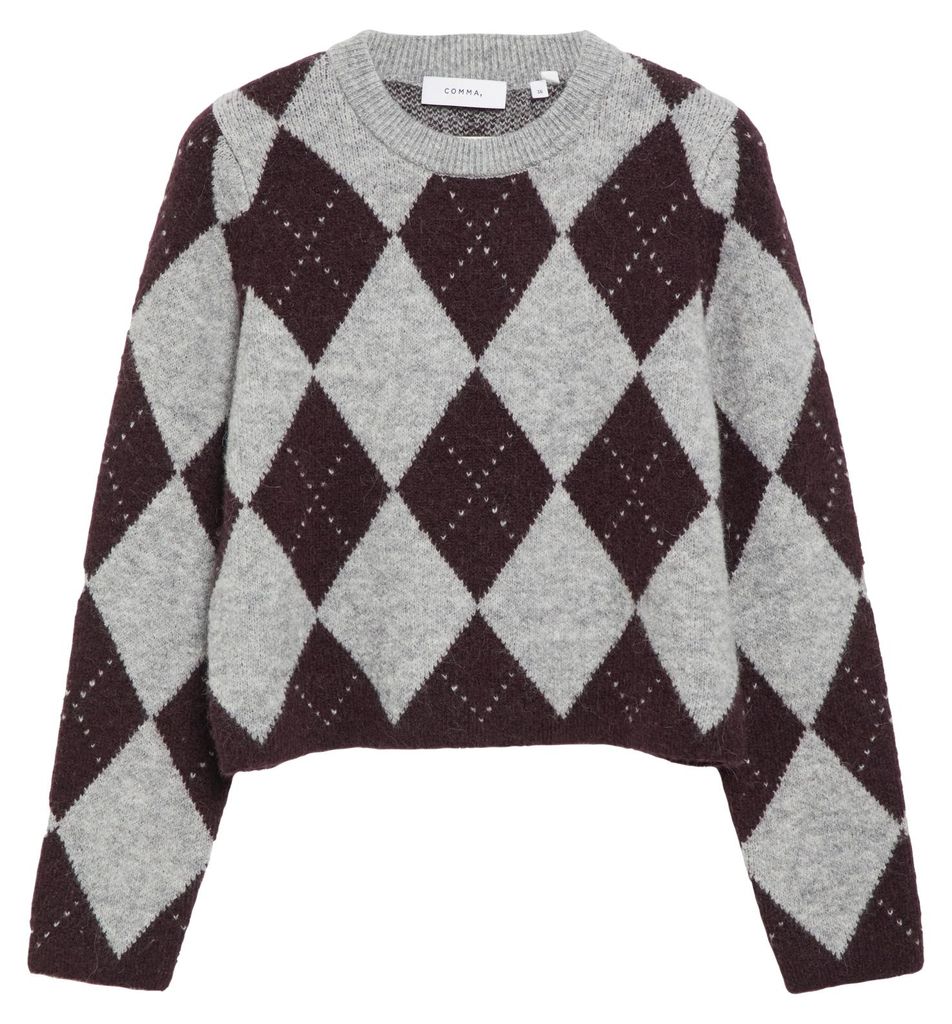 Pull en maille Comma GRIS/NOIR 40 Image du produit 