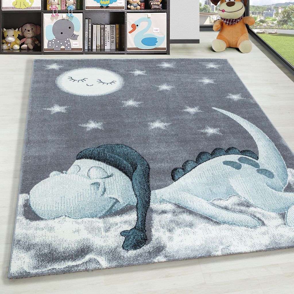 Homebyhome Kinderteppich, Weicher Teppich für Jungen & Mädchen, Modern & Pflegeleicht Grösse 80x150 cm