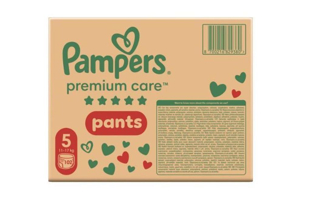 Pampers Premium Care Pants Monatspackung Windeln 11-17kg Junior 5 (102Stk)
