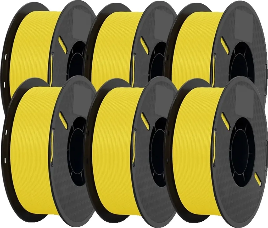 PLA Giallo 6kg per Stampa 3D 1.75mm - Filamento Industriale Eco