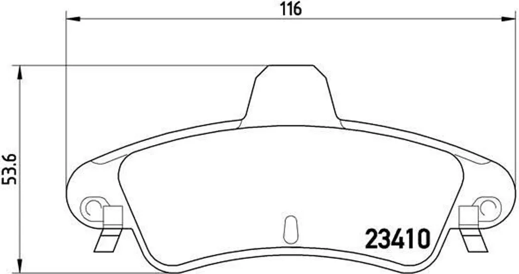Brembo P 24 070 Plaquettes de frein OE 1088934 pour Cougar et Mondeo II