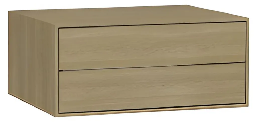 Étagère de rangement combinée avec coffre et tiroirs modulables blanc