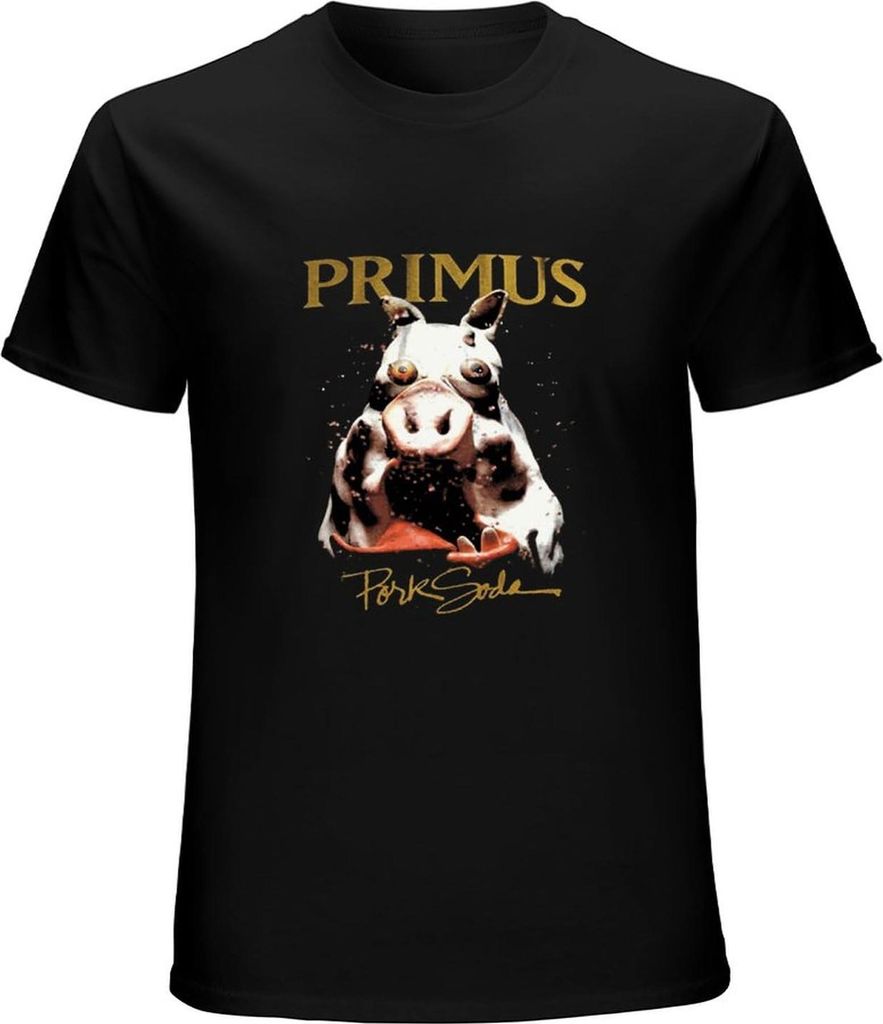 Primus - "Pork Soda" T-Shirt für Herren/Damen Uni, kurzärmlig PH4696 (XXL) (Schwarz)