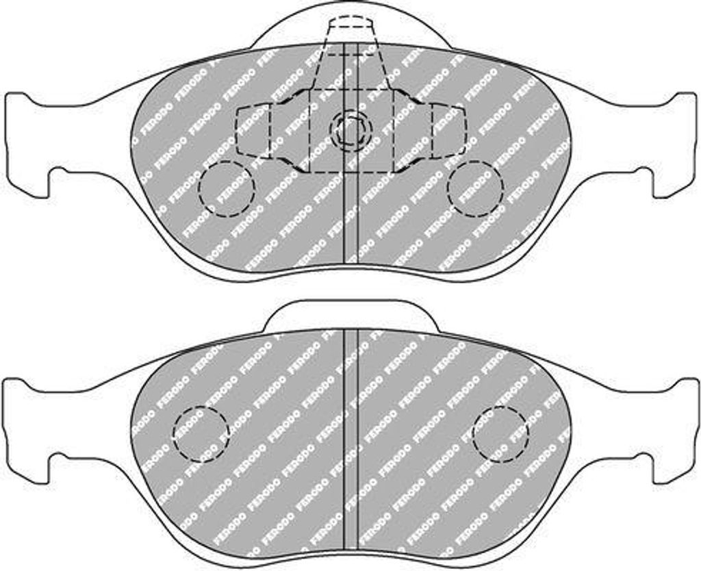 FERODO RACING Bremsbeläge Satz Vorne Bremsklötze für FORD Fiesta Mk5 Schrägheck (JH1, JD1, JH3, JD3) FCP1394R