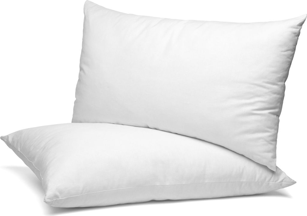 BEAUTEX 2er Set Kissenbezug, Kissenhülle aus gekämmter Baumwolle, Premium Jersey 160g/m², Größe und Farbe wählbar,Weiß,60x60cm