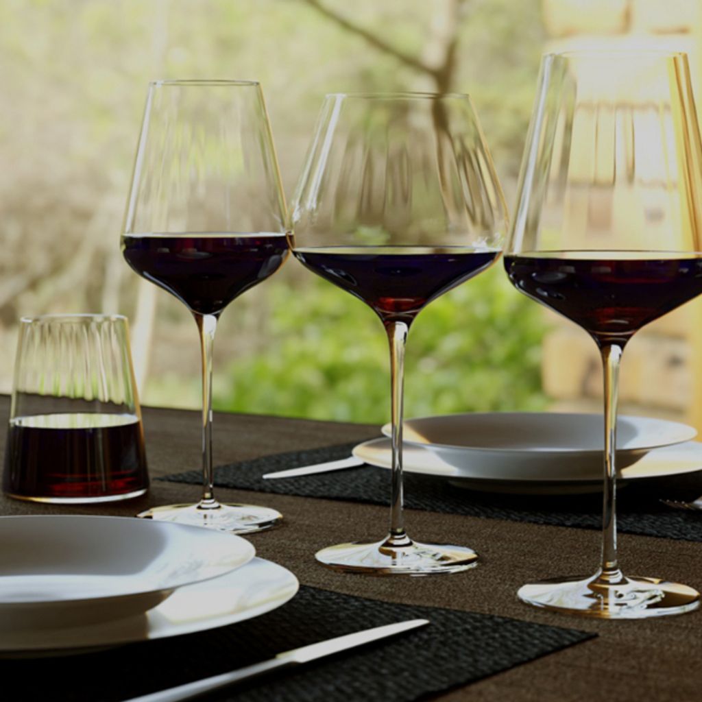 6 Verres à Vin Bordeaux Stölzle Lausitz 540 Ml - Design Moderne, Lavables Au Lave-vaisselle, Tige Attachée