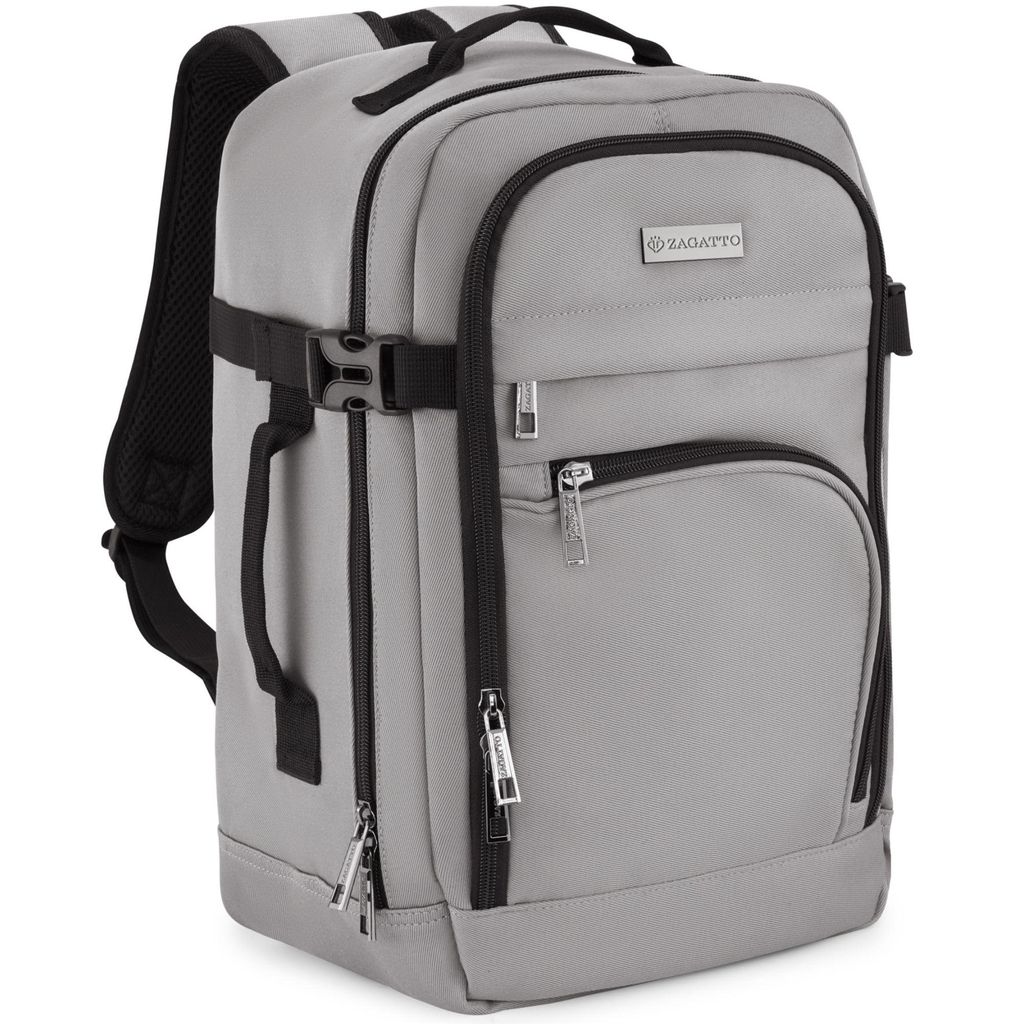 Zagatto Reiserucksack Handgepäck 40x20x25 20L WIZZAIR RYANAIR Grauer ZG1037