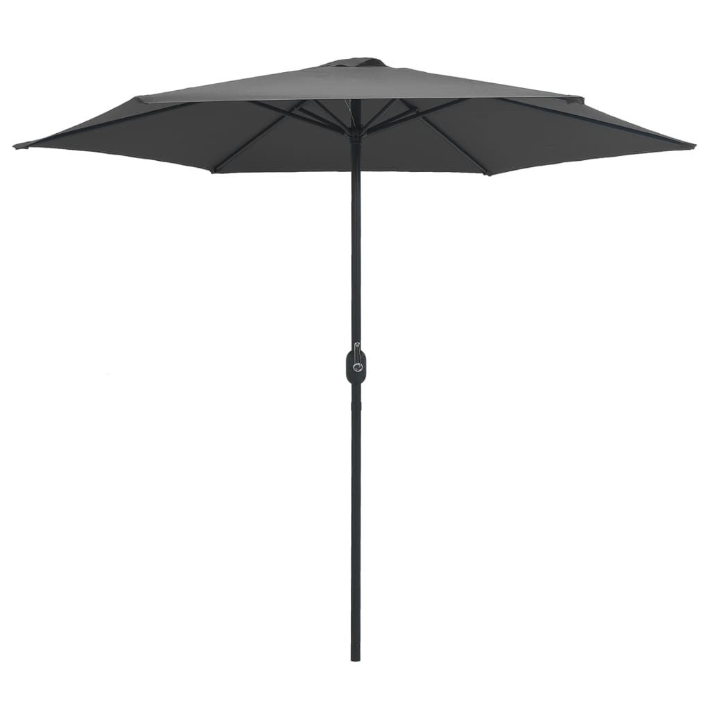 vidaXL Sonnenschirm mit Aluminium-Mast 270x246 cm Anthrazit Produktbild 