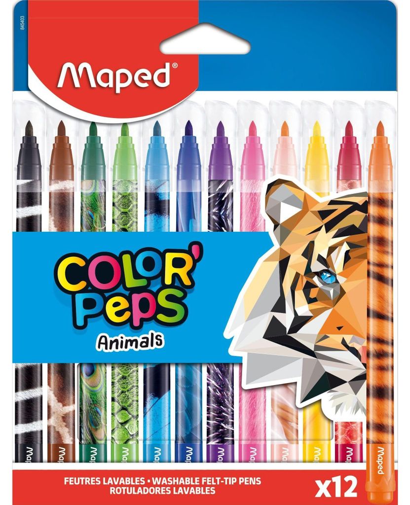 Maped 845403 Penne in fibra Maped COLOR'PEPS Animals, Immagine del prodotto 