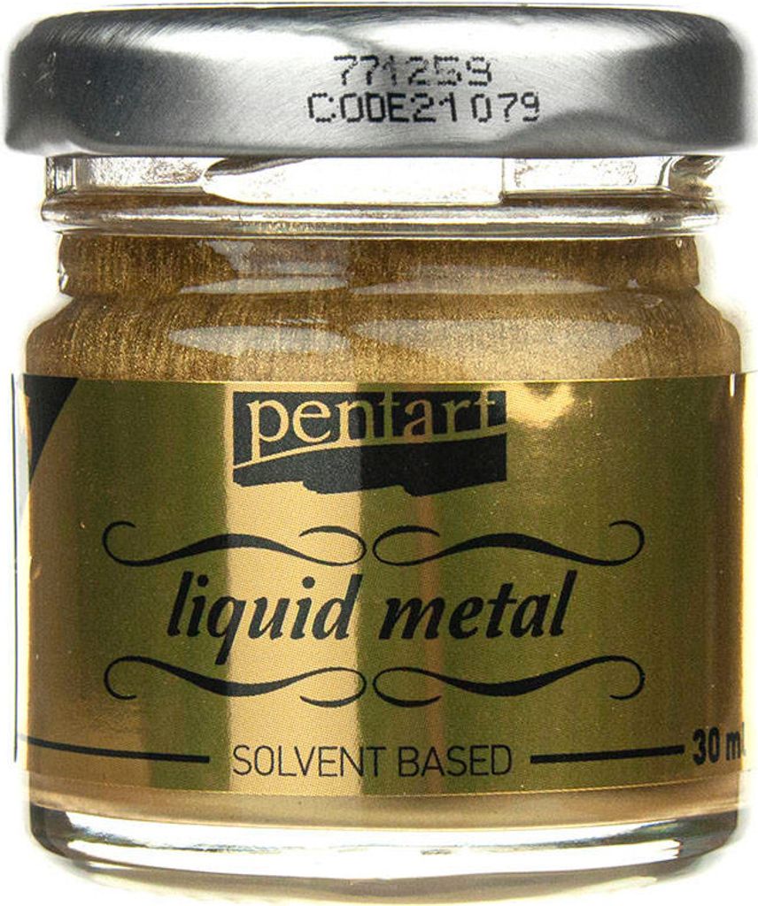 Tekuté kovové zlato - Pentart - tekutý kov Obrázok produktu 