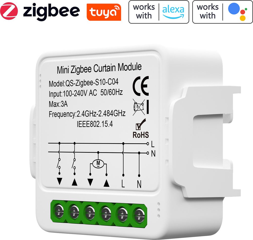 Tuya Zigbee Smart Curtain Switch-Modul Intelligentes Produktbild