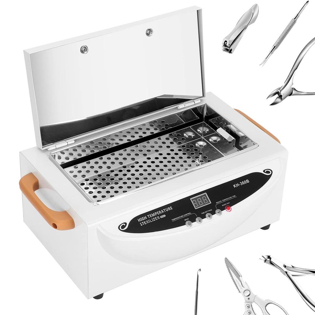 300W Heißluft-Desinfektor, 2230ml Trockentemperatur-Desinfektor, für Nagel-, Make-up-, Haarwerkzeuge, kompakter Desinfektor für Schönheitssalons