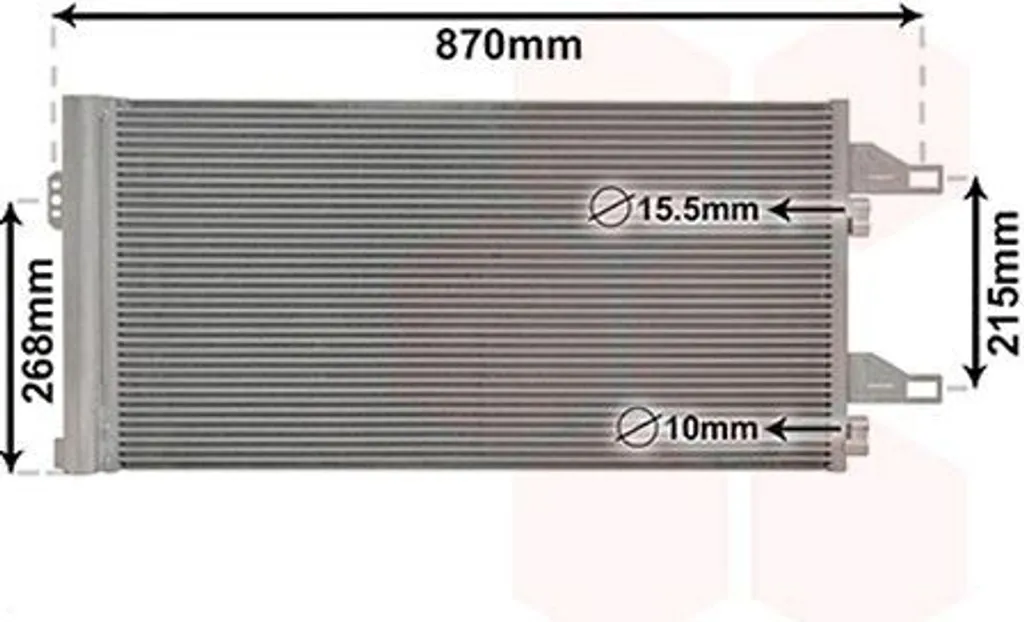 Condenseur VAN WEZEL 09005246 pour OPEL Movano C avec Déshydrateur Intégré