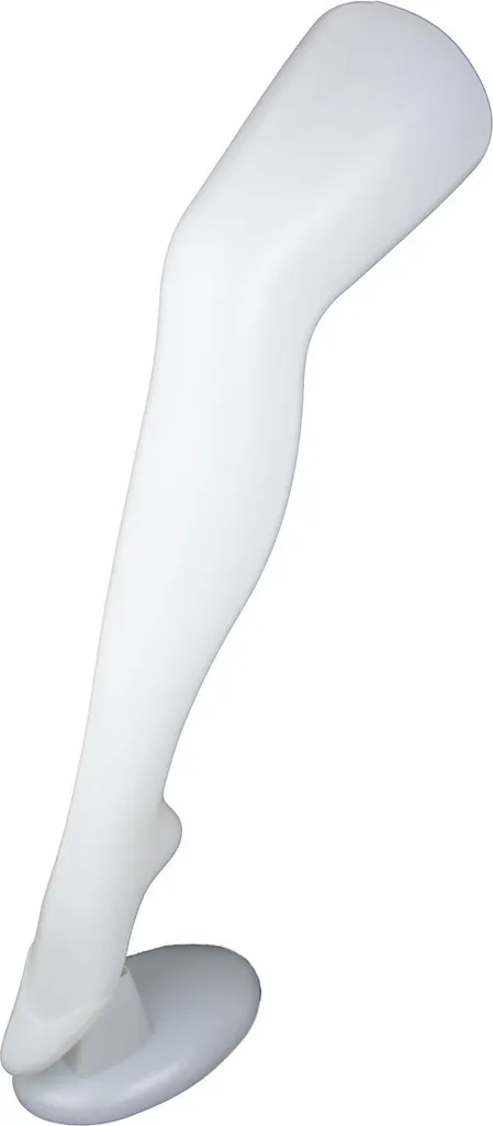 Mannequin de Jambe pour Présentation Chaussettes et Bas avec Support Blanc