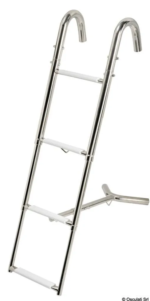 Échelle de proue télescopique pliable avec marches antidérapantes