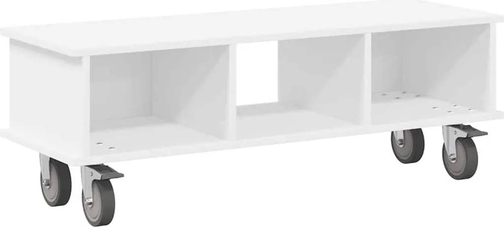 vidaXL supporto TV bianco 100 x 35 x 35 cm materiale a base di legno