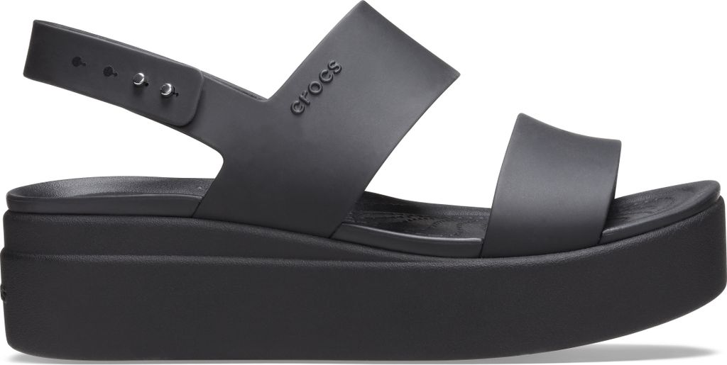 CROCS Brooklyn Low Wedge Sandale Damen schwarz 38-39 Produktbild 