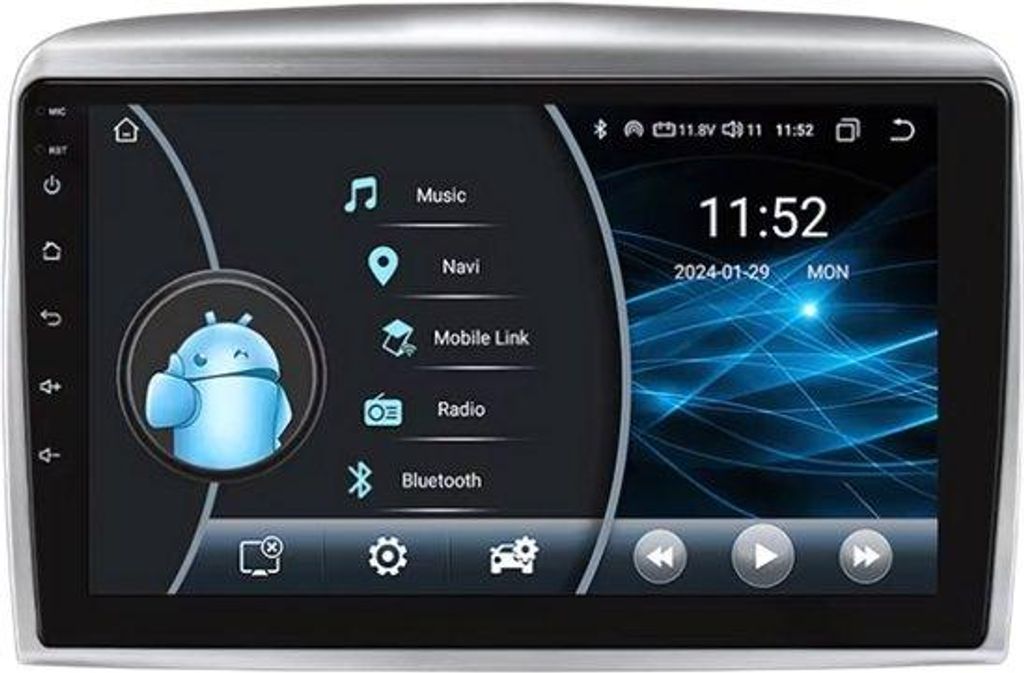 Autoradio mit Bluetooth und CarPlay für Lancia Ypsilon (2006–2011) – Kompatibel mit Apple und Android – Stereoanlage mit Navigation – Navi...
