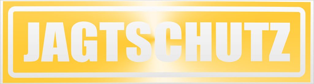 Kiwistar Jagtschutz invertiert Magnetschild Schild magnetisch - 45cm Gelb - reflektierend - Magnetfolie für Auto PKW Kfz