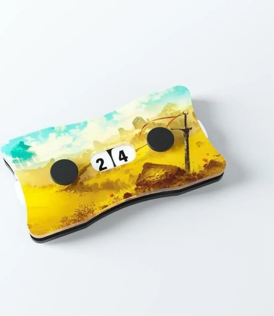 Compteur de points de vie pour jeux de cartes motif Plaines TCG