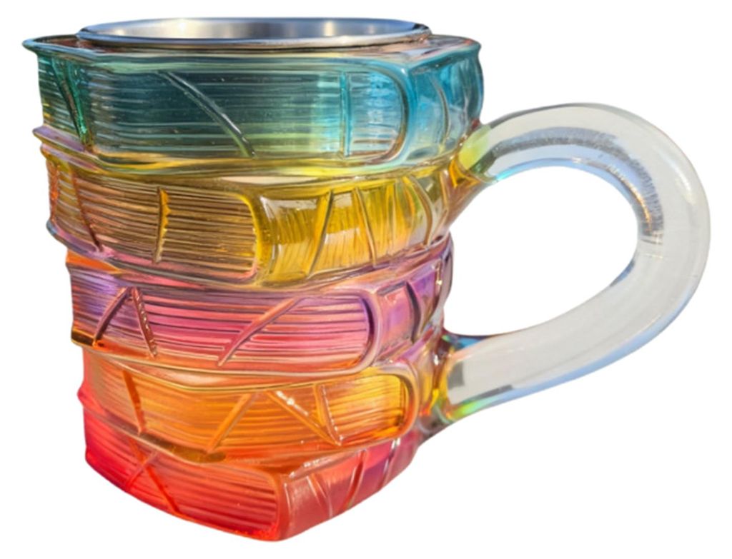 Bemalter Buchbecher, 325 ml, 3D-Bibliothekar-Kaffeebecher, originelle Teetasse, Geschenk für Bücherliebhaber, Leser und Schriftsteller