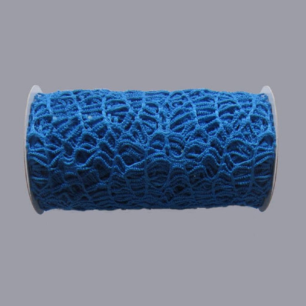 1 Rolle NET FABRIC ( Dekostoff z.B.Tischläufer ) 3m/12cm BLAU
