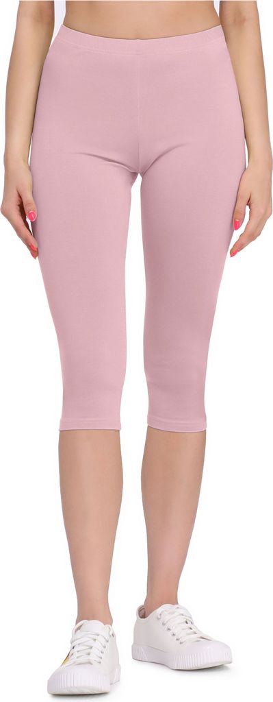Bellivalini Damen 3/4 Leggings aus Viskose BLV50-148 (Puderrosa, XS)