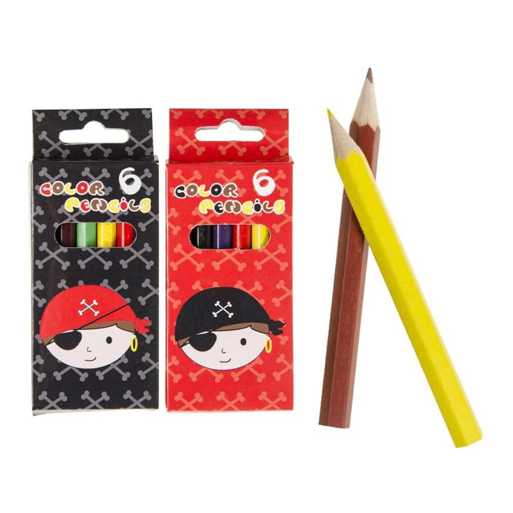 Matite colorate pirata per pittura - set di 6 - circa 8,7 Immagine del prodotto 