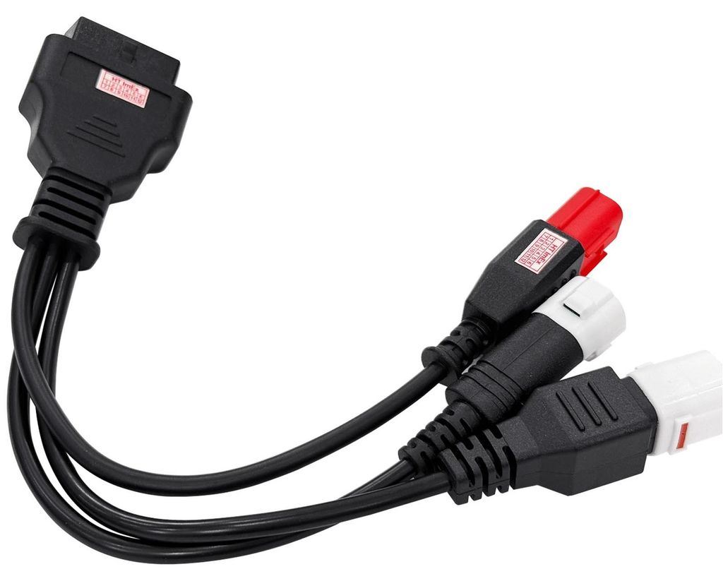Adapter 3in1 Motorrad 3 4 6 Pin auf OBD2 kompatibel mit Yamaha FJR1300 2016–2019