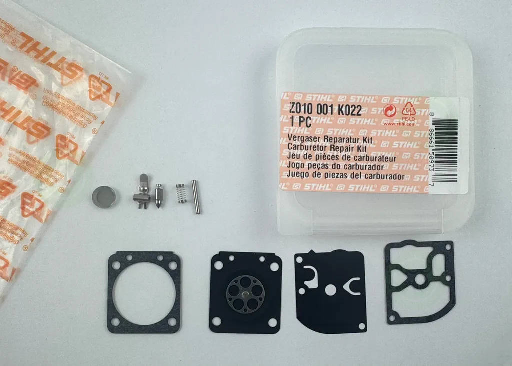 Kit réparation pour carburateur STIHL RB-89 Z010001K022 entretien moteur
