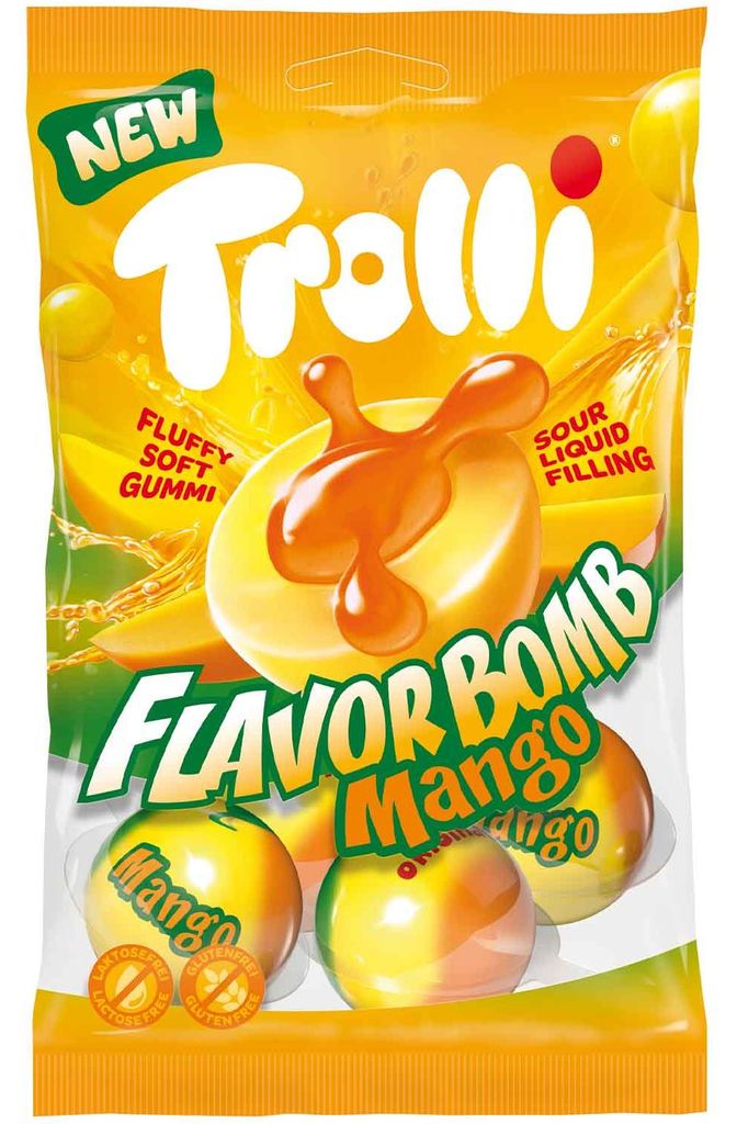 Trolli Flavour Bomb Mango 4er - 75g