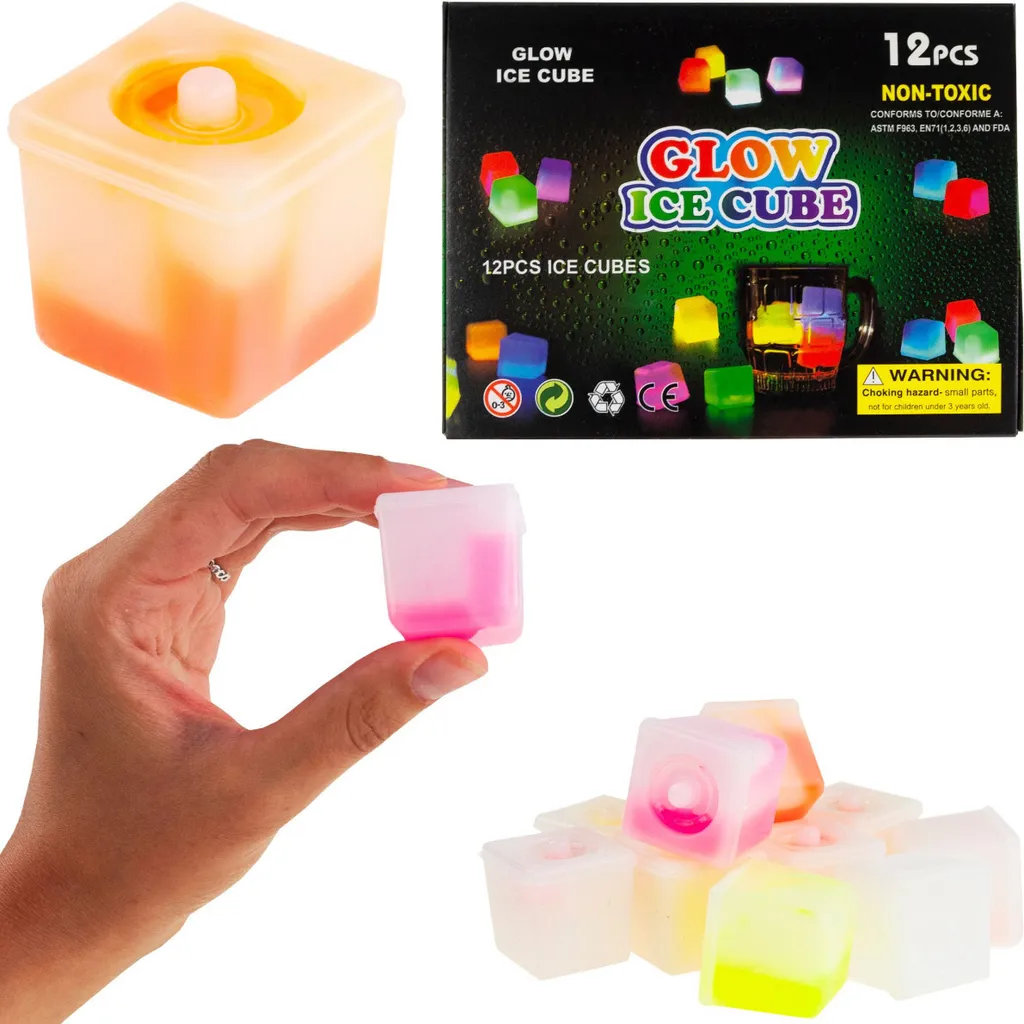 Glaçons LED multicolores étanches pour cocktail et décoration de buffet